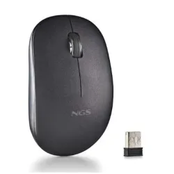 RATON INALAMBRICO TECLAS SILENCIOSAS 2 BOTONES AMBIDIESTRO NEGRO NGS 624878