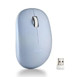 RATON INALAMBRICO TECLAS SILENCIOSAS 2 BOTONES AMBIDIESTRO AZUL NGS 624892