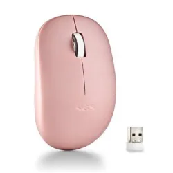 RATON INALAMBRICO TECLAS SILENCIOSAS 2 BOTONES AMBIDIESTRO ROSA NGS 624915