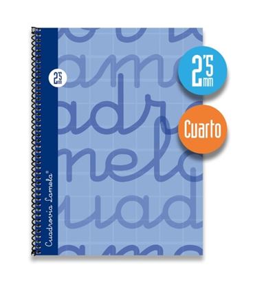 Cuaderno 4º 2,5mm 80h 70g t.dura azul lamela 7cte002a - 7CTE002A