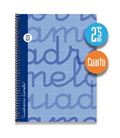 Cuaderno 4º 2,5mm 80h 70g t.dura azul lamela 7cte002a