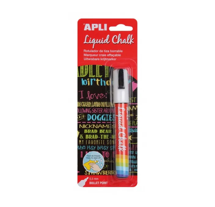 ROTULADOR TIZA LIQUIDA BORRABLE 5,5MM LIQUID CHALK APLI 13954