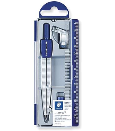 Compas + adaptador escolar noris club staedtler 550 60 - 550 60