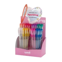 EXPOSITOR BOLIGRAFO PURPURINA UNI-BALL SIGNO SPARKLING 48U UM-120SP 34970