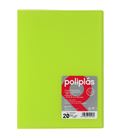 Carpeta 20 fundas fº verde translucida poliplas grafoplas 01451221