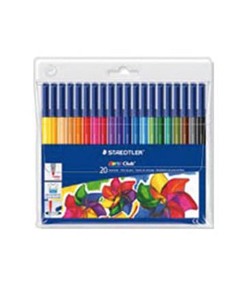 Rotulador fibra noris club 326 20 colores staedtler 326 wp20 - ST326WP20