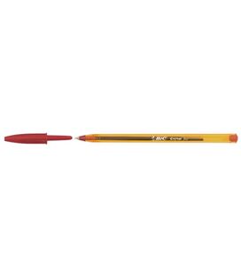 Boligrafo boli punta 0,8mm rojo cristal original fine bic 134379 132979