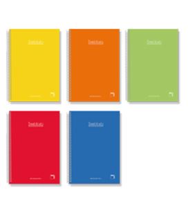 Cuaderno espiral 4º 4x4 80h 60grs tapa dura color pacsa 16733