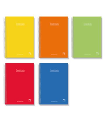 Cuaderno espiral 4º 4x4 80h 60grs tapa dura color pacsa 16733 - PC16733