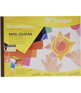 Papel celofan bloc 10h colores sadipal 05978