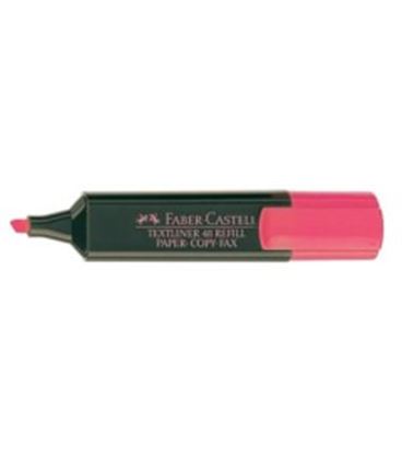 Marcador fluorescente rosa textliner faber castell 154828 548287 - FC48RS