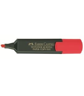 Marcador fluorescente rojo textliner faber 154821 548218