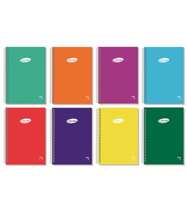 Cuaderno espiral 4º 4x4 80h 60grs tapa color pacsa 16428 - 170417