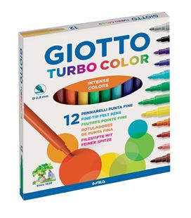 Rotulador escolar turbo color giotto c.12 fila f416000