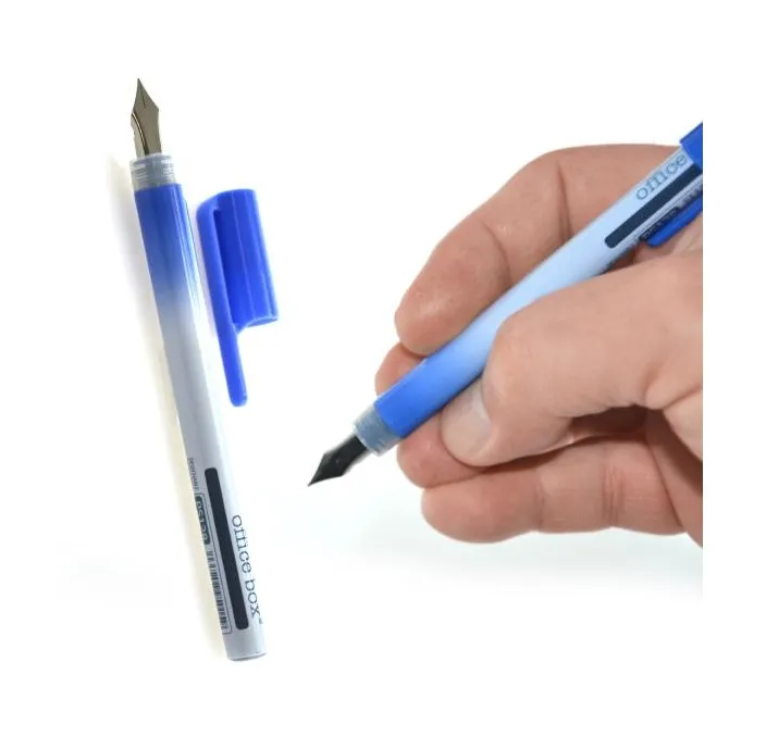 PLUMA ESTILOGRAFICA DESECHABLE AZUL OFFICE BOX PS128