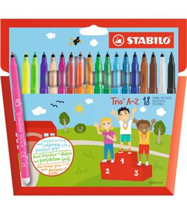 Rotulador escolar trio az c.18 stabilo 378/1-18-01 - 378-1-18-02