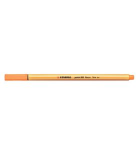 Rotulador 04 punta fibra naranja fluor point 88 stabi 88/054
