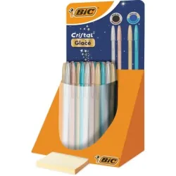 BOLIGRAFO PUNTA MEDIA CRISTAL GLACE SURTIDO BIC 303176