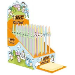 BOLIGRAFOPUNTA MEDIA CRISTAL FIGURINES PASTEL SURTIDO BIC 305624