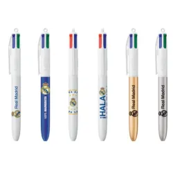 BOLIGRAFO RETRACTIL 4 COLORES REAL MADRID BIC 304800