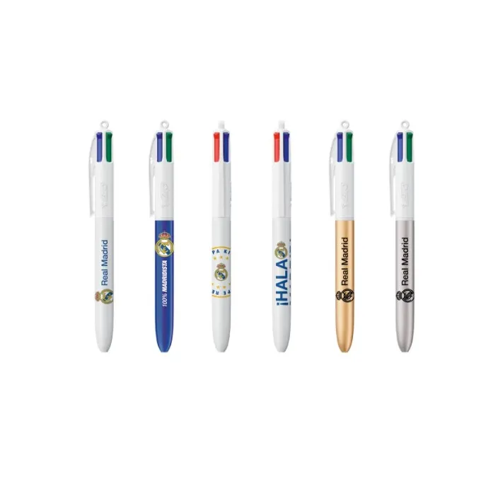 BOLIGRAFO RETRACTIL 4 COLORES REAL MADRID BIC 304800