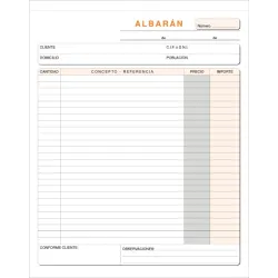 TALONARIO ALBARAN HOLANDESA LOAN T-129