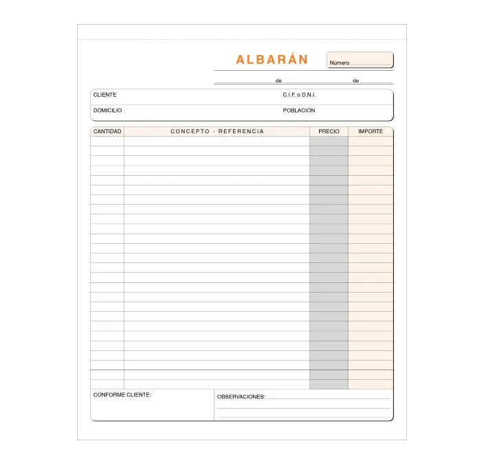TALONARIO ALBARAN HOLANDESA LOAN T-129