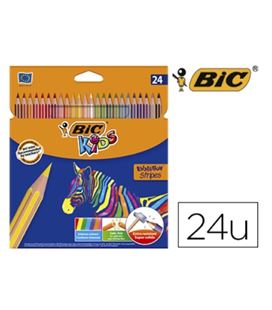 Pintura madera evolution stripes tropicolors 24u. bic 9505251