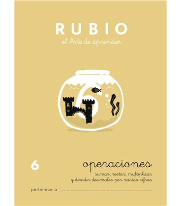 Cuaderno escolar operaciones nº6 rubio 10960 - CALCULO 6 CASTELLANO-1 COPIA