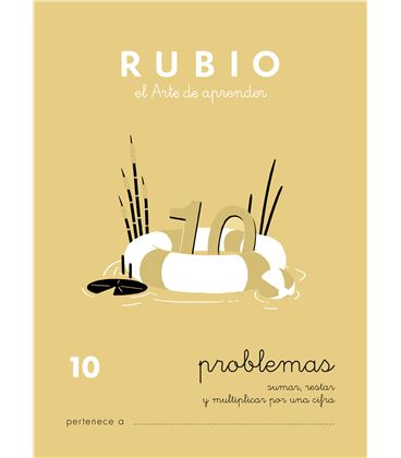 Cuaderno escolar problemas nº10 rubio 10965 - CALCULO 10 CASTELLANO-1