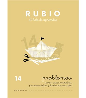 Cuaderno escolar problemas nº14 rubio 10969 - CALCULO 14 CASTELLANO 