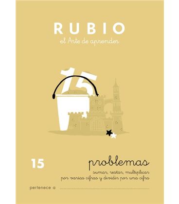 Cuaderno escolar problemas nº15 rubio 10970 - CALCULO 15 CASTELLANO 