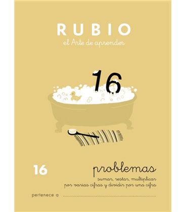 Cuaderno escolar problemas nº16 rubio 10971 - CALCULO 16 CASTELLANO-1 COPIA