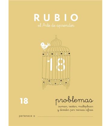 Cuaderno escolar problemas nº18 rubio 10973 - CALCULO 18 CASTELLANO-1 COPIA