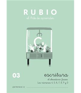 Cuaderno escolar escritura 03 rubio 10916 - ESCRITURA 03