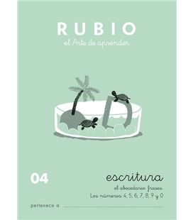 Cuaderno escolar escritura 04 rubio 10917 - ESCRITURA 04