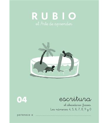 Cuaderno escolar escritura 04 rubio 10917 - ESCRITURA 04