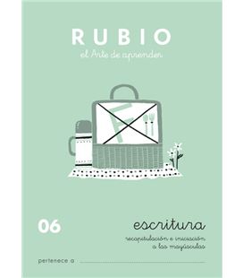 Cuaderno escolar escritura 06 rubio 10919