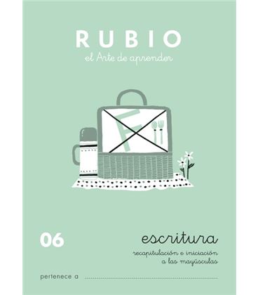 Cuaderno escolar escritura 06 rubio 10919 - ESCRITURA 06