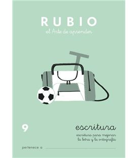 Cuaderno escolar escritura 9 rubio 10932