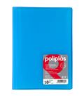 Carpeta 10 fundas fº poliplas translucida azul grafoplas 01431230