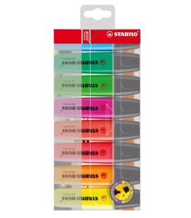 Marcador fluorescente estuche 8 colores boss stabilo 70/8