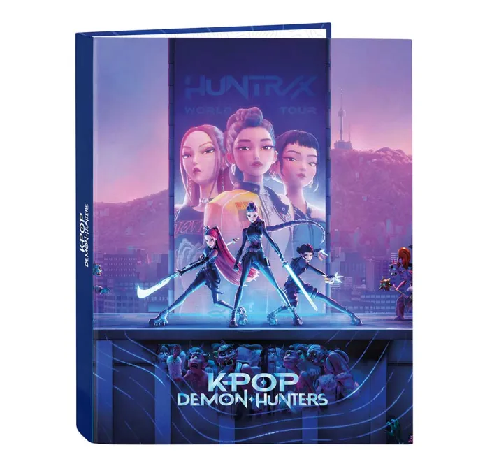 CARPETA Fº 4 ANILLAS K-POP DEMON HUNTERS - STATIONERY SAFTA 542660067