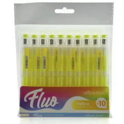 MARCADOR FLUORESCENTE RECARGABLE AMARILLO OFFICE BOX FL153