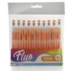 MARCADOR FLUORESCENTE RECARGABLE NARANJA OFFICE BOX FL144