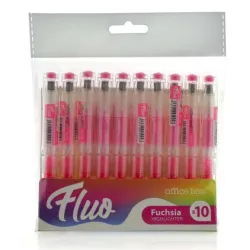 MARCADOR FLUORESCENTE RECARGABLE ROSA OFFICE BOX FL142