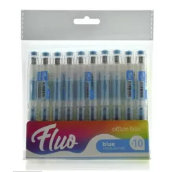 MARCADOR FLUORESCENTE RECARGABLE AZUL OFFICE BOX FL126