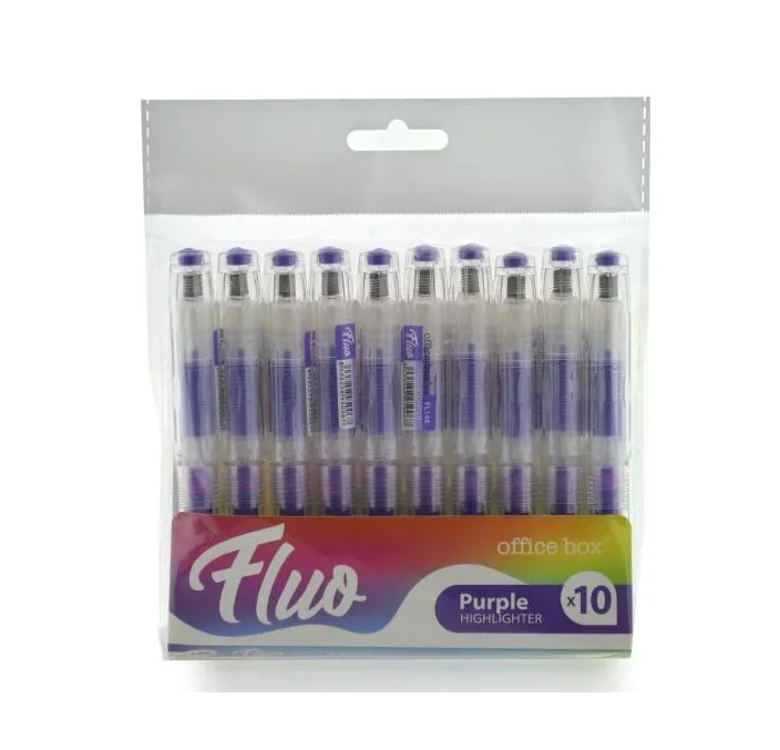 MARCADOR FLUORESCENTE RECARGABLE MORADO OFFICE BOX FL148