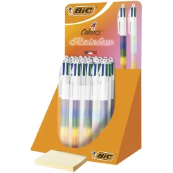 BOLIGRAFO RETRACTIL 4 COLOURS BASICOS RAINBOW BIC 529672