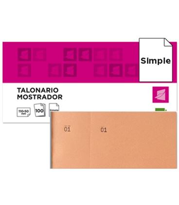 Talonario mostrador 50x110 mm tl10 naranja con matriz liderpapel 21853 - 21853